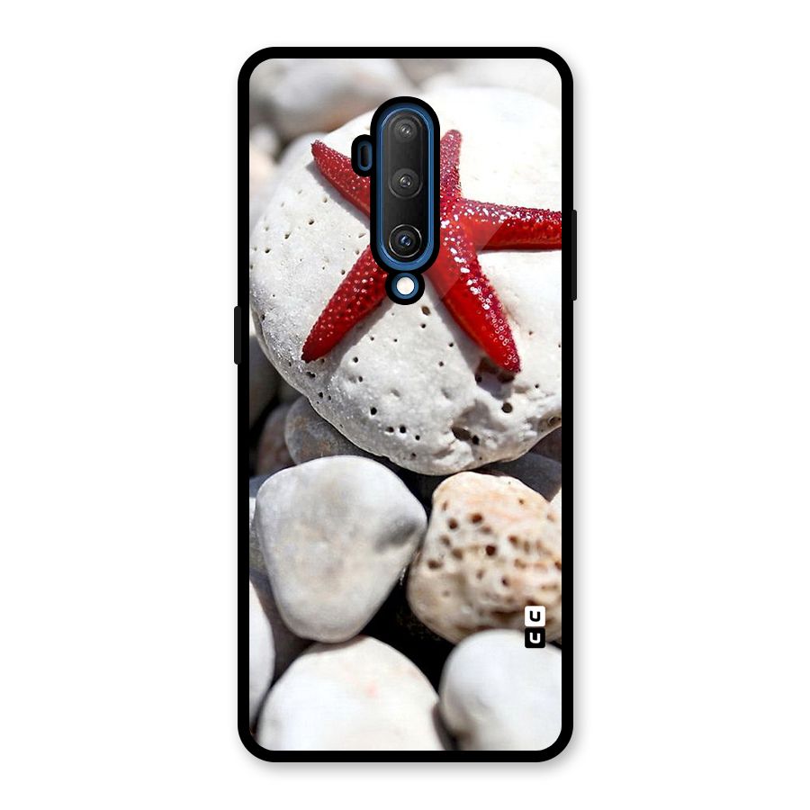 Red Star Fish Glass Back Case for OnePlus 7T Pro