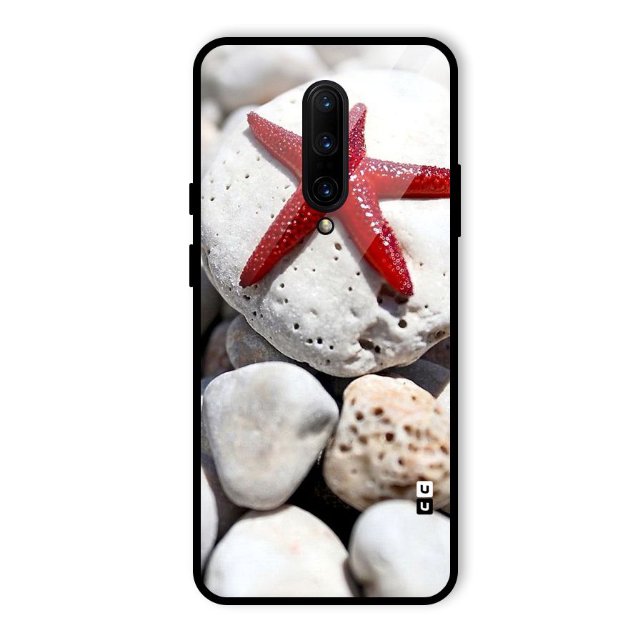 Red Star Fish Glass Back Case for OnePlus 7 Pro