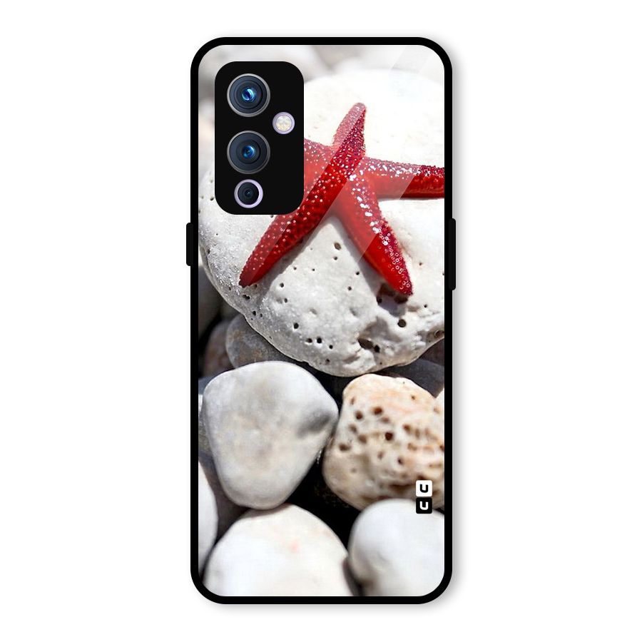 Red Star Fish Glass Back Case for OnePlus 9
