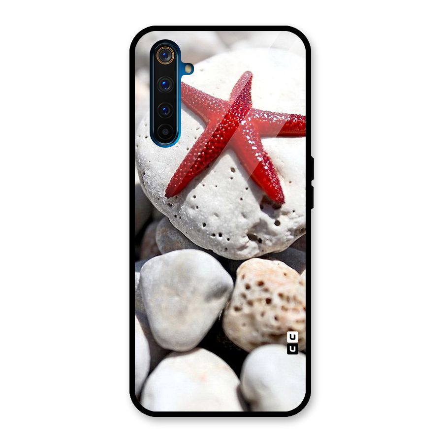 Red Star Fish Glass Back Case for Realme 6 Pro