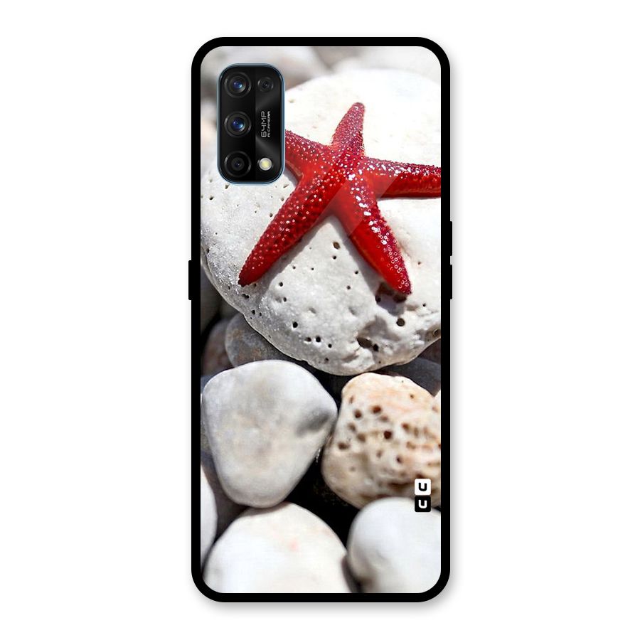 Red Star Fish Glass Back Case for Realme 7 Pro