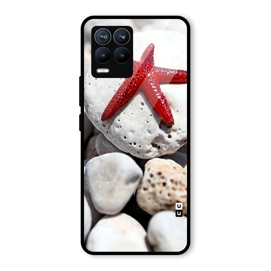 Red Star Fish Glass Back Case for Realme 8 Pro