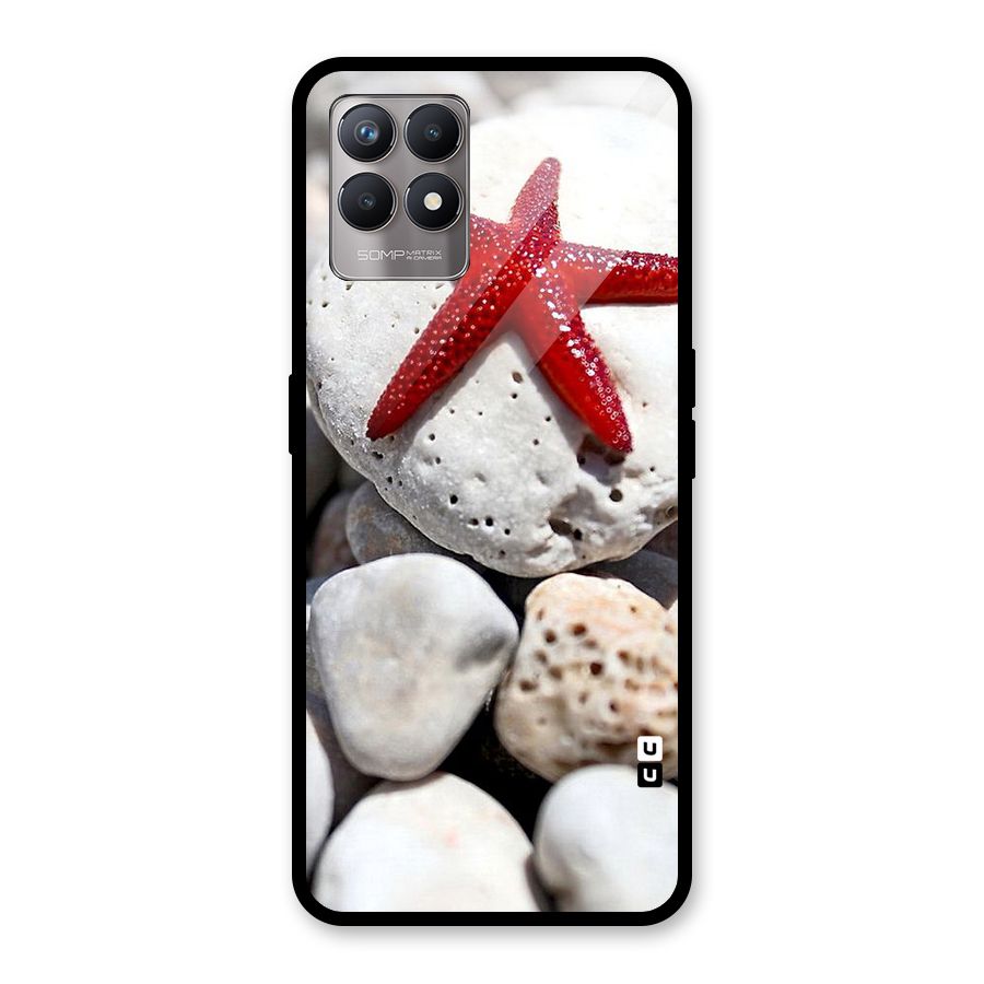 Red Star Fish Glass Back Case for Realme Narzo 50