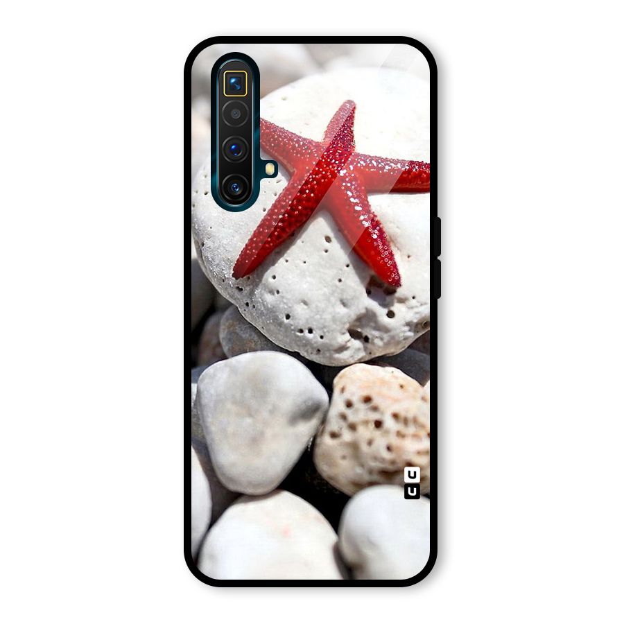 Red Star Fish Glass Back Case for Realme X3 SuperZoom