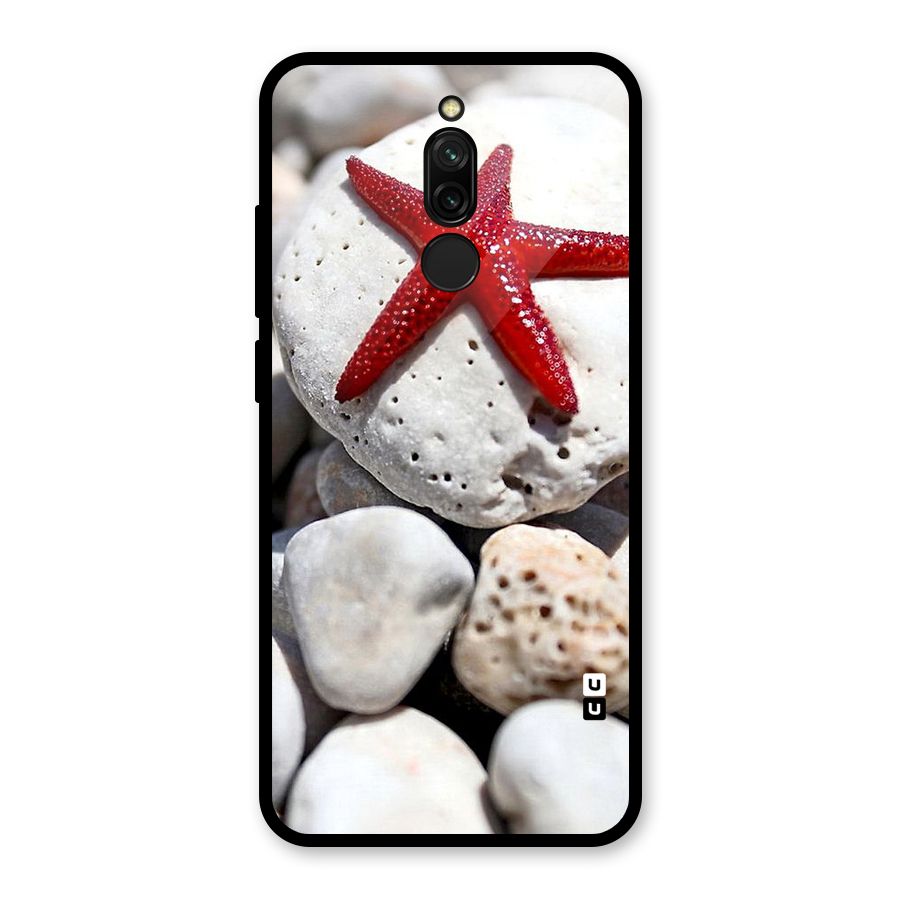 Red Star Fish Glass Back Case for Redmi 8