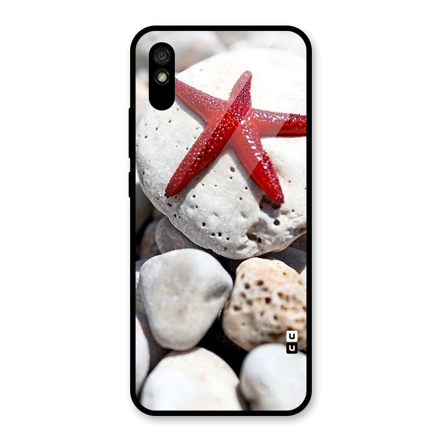 Red Star Fish Glass Back Case for Redmi 9A