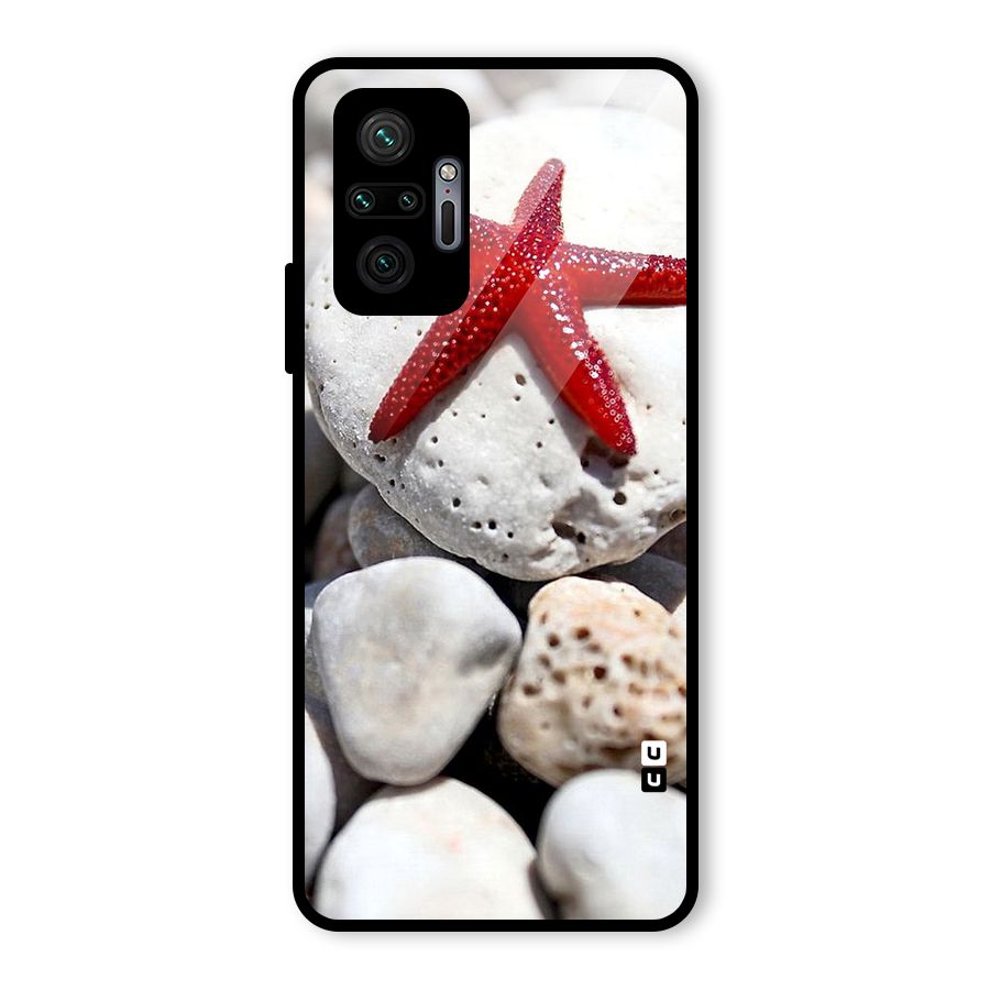 Red Star Fish Glass Back Case for Redmi Note 10 Pro