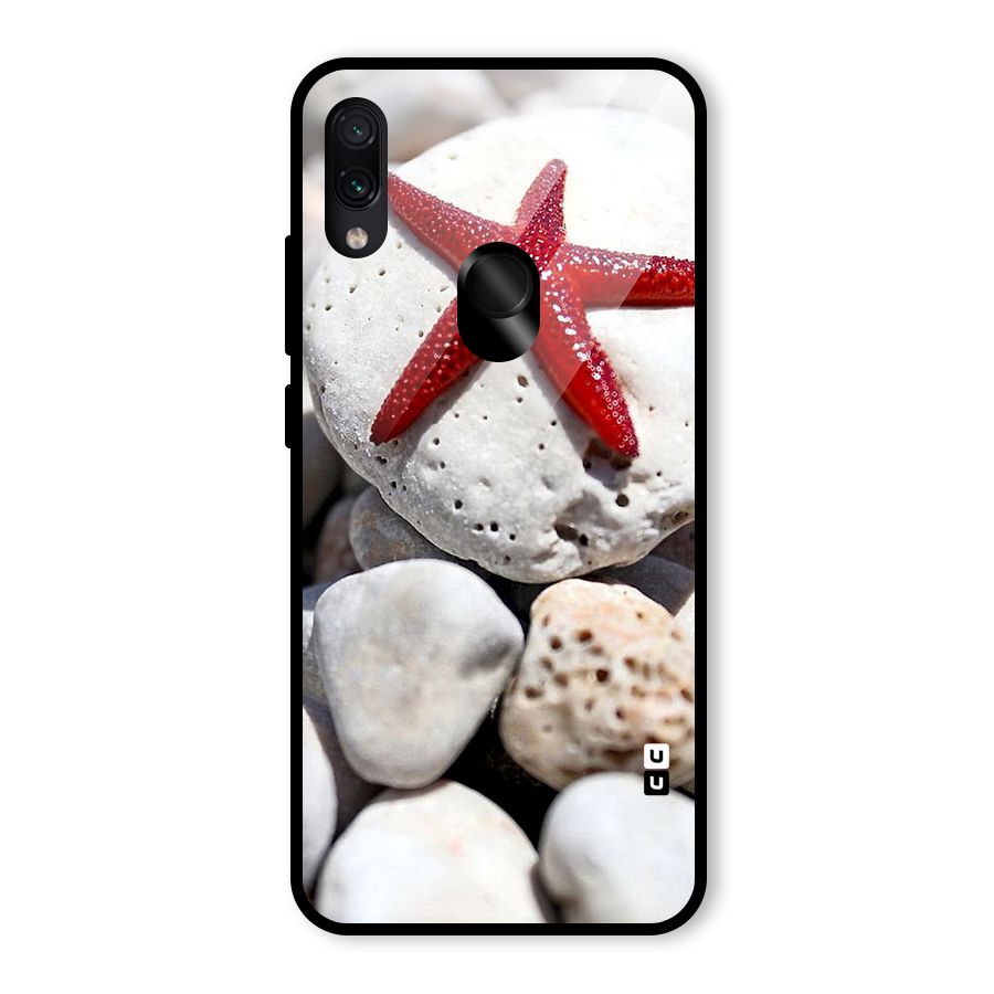 Red Star Fish Glass Back Case for Redmi Note 7