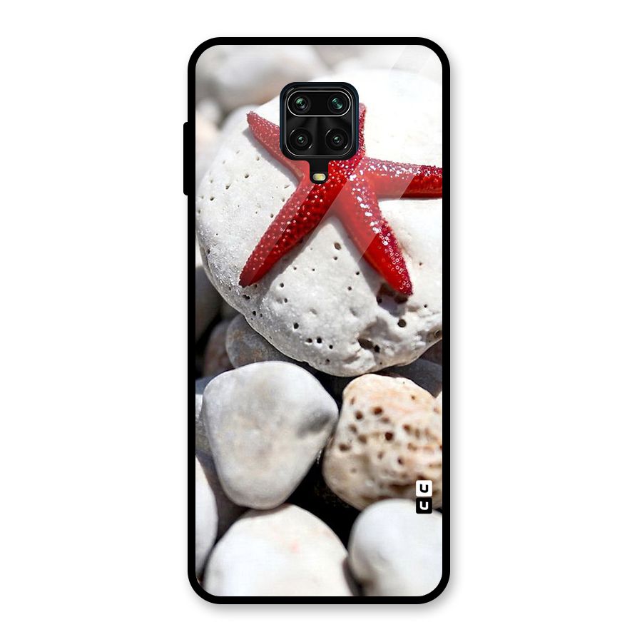 Red Star Fish Glass Back Case for Redmi Note 9 Pro