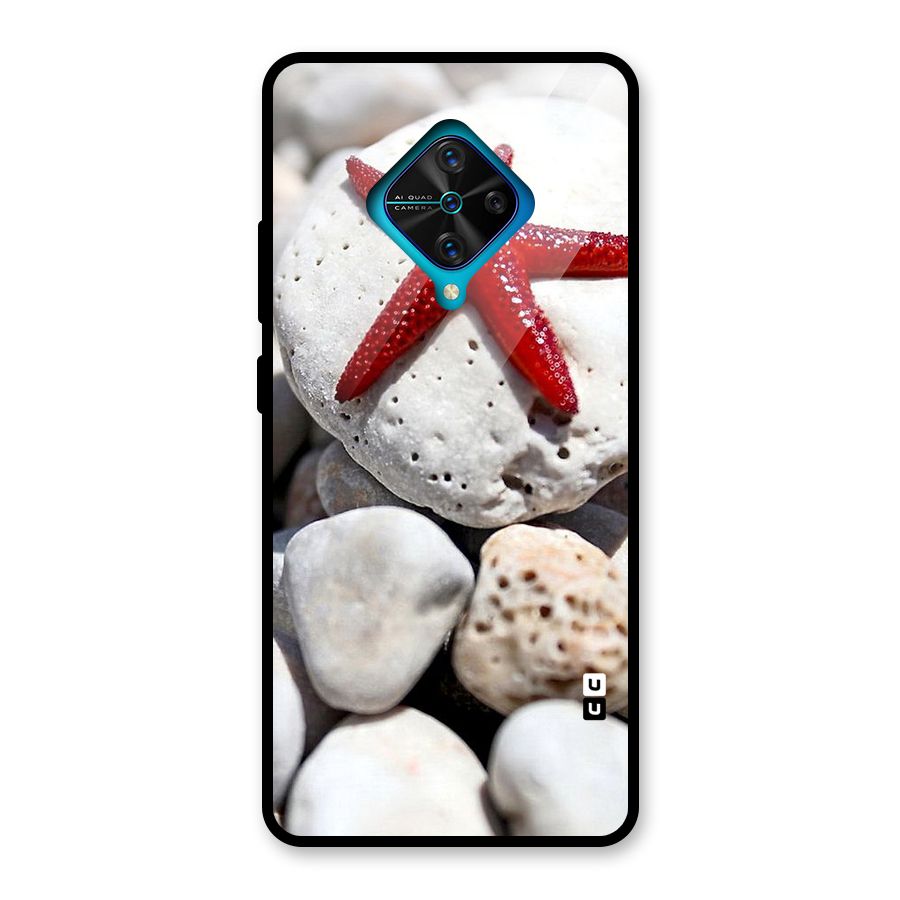Red Star Fish Glass Back Case for Vivo S1 Pro