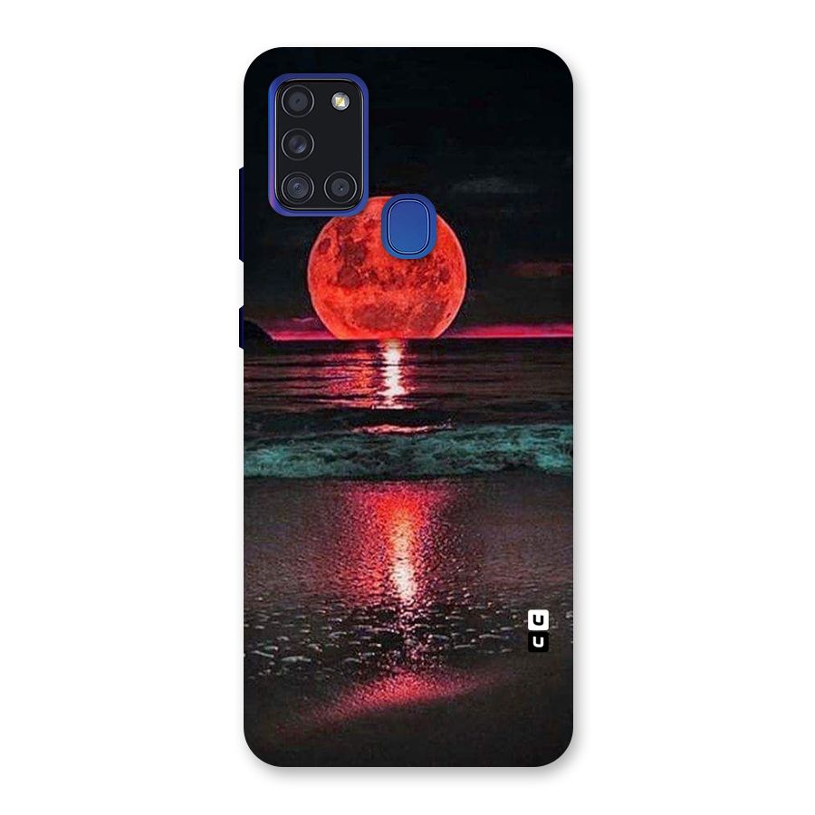 Red Sun Ocean Back Case for Galaxy A21s
