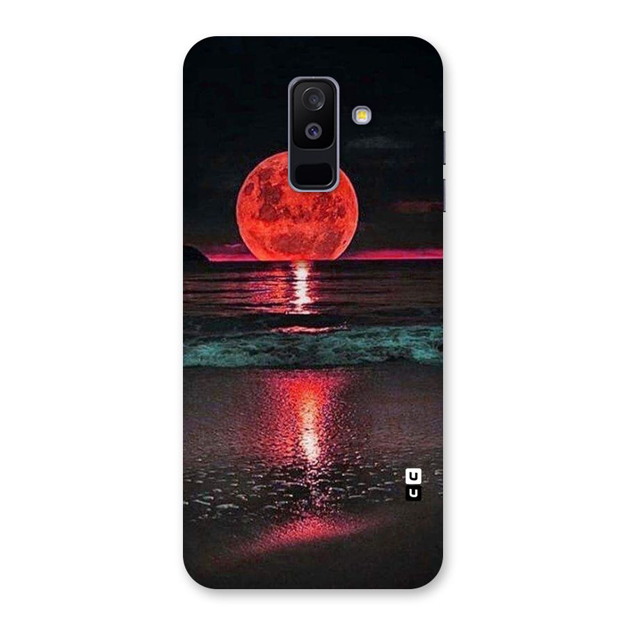 Red Sun Ocean Back Case for Galaxy A6 Plus