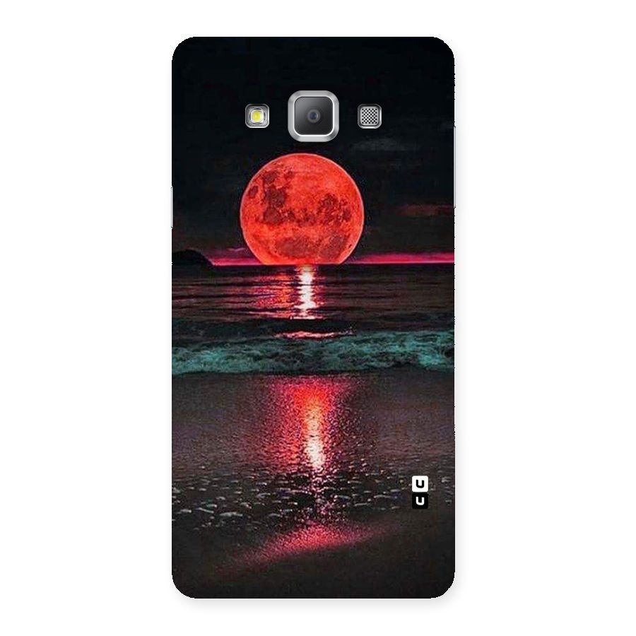 Red Sun Ocean Back Case for Galaxy A7