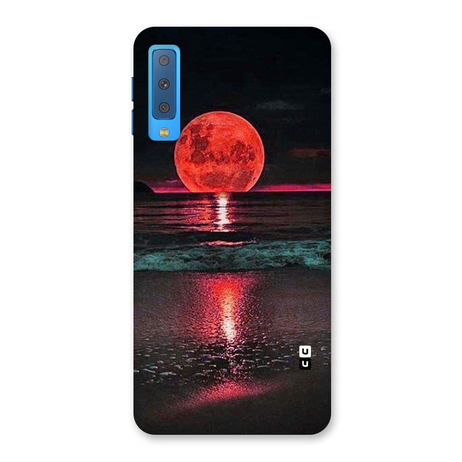 Red Sun Ocean Back Case for Galaxy A7 (2018)