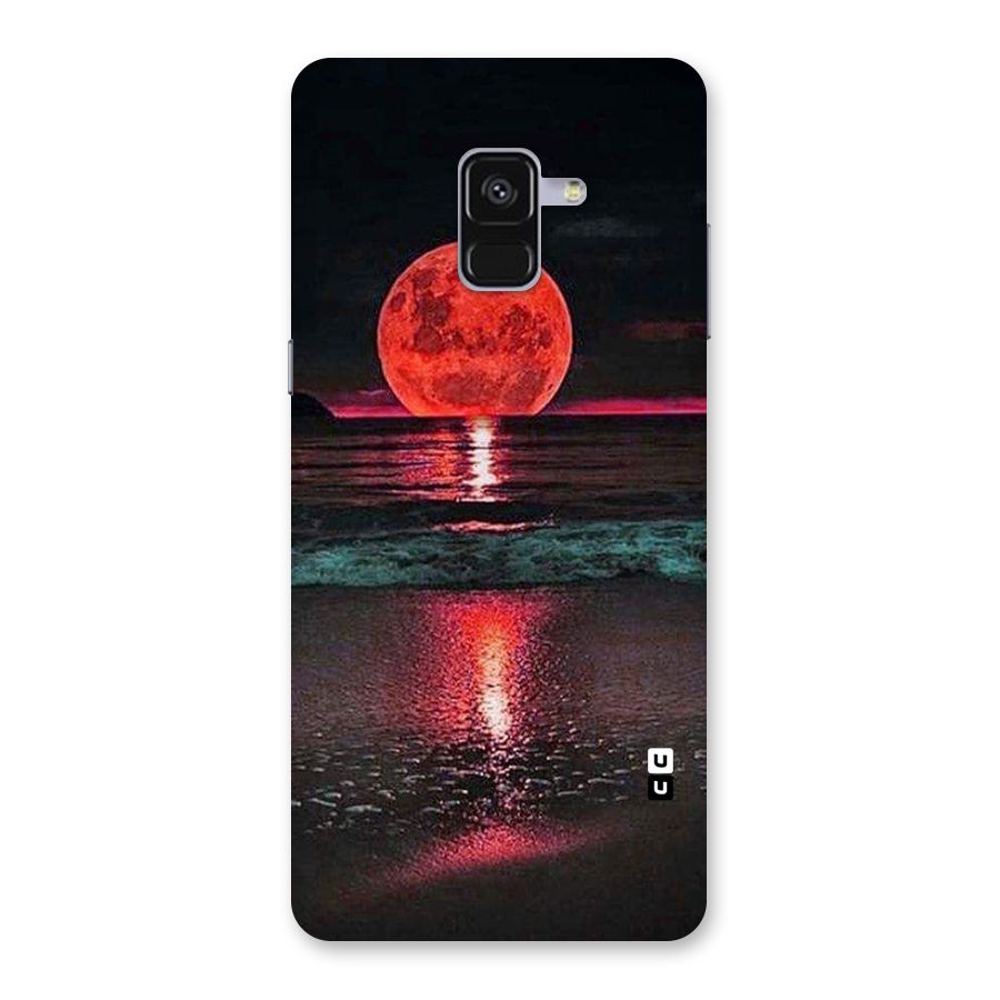 Red Sun Ocean Back Case for Galaxy A8 Plus