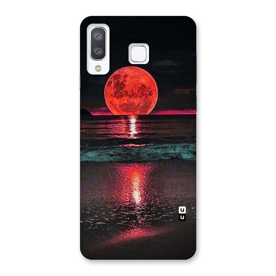 Red Sun Ocean Back Case for Galaxy A8 Star