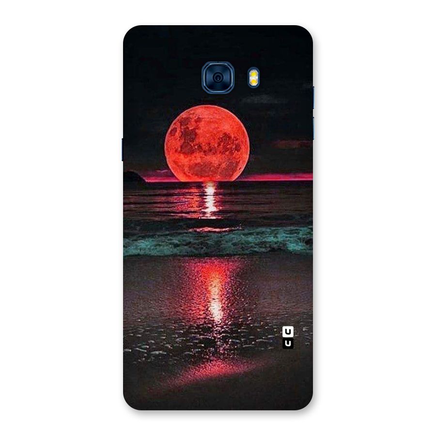 Red Sun Ocean Back Case for Galaxy C7 Pro