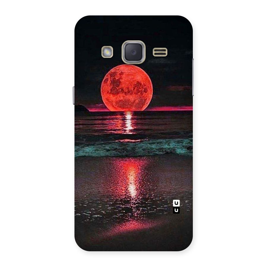 Red Sun Ocean Back Case for Galaxy J2