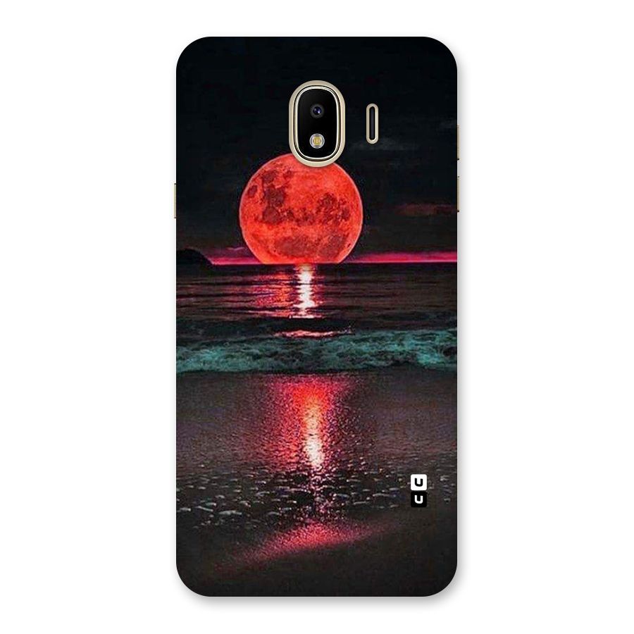 Red Sun Ocean Back Case for Galaxy J4
