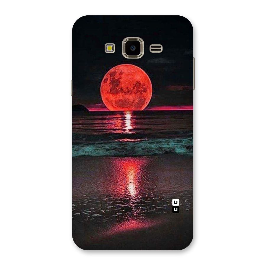Red Sun Ocean Back Case for Galaxy J7 Nxt
