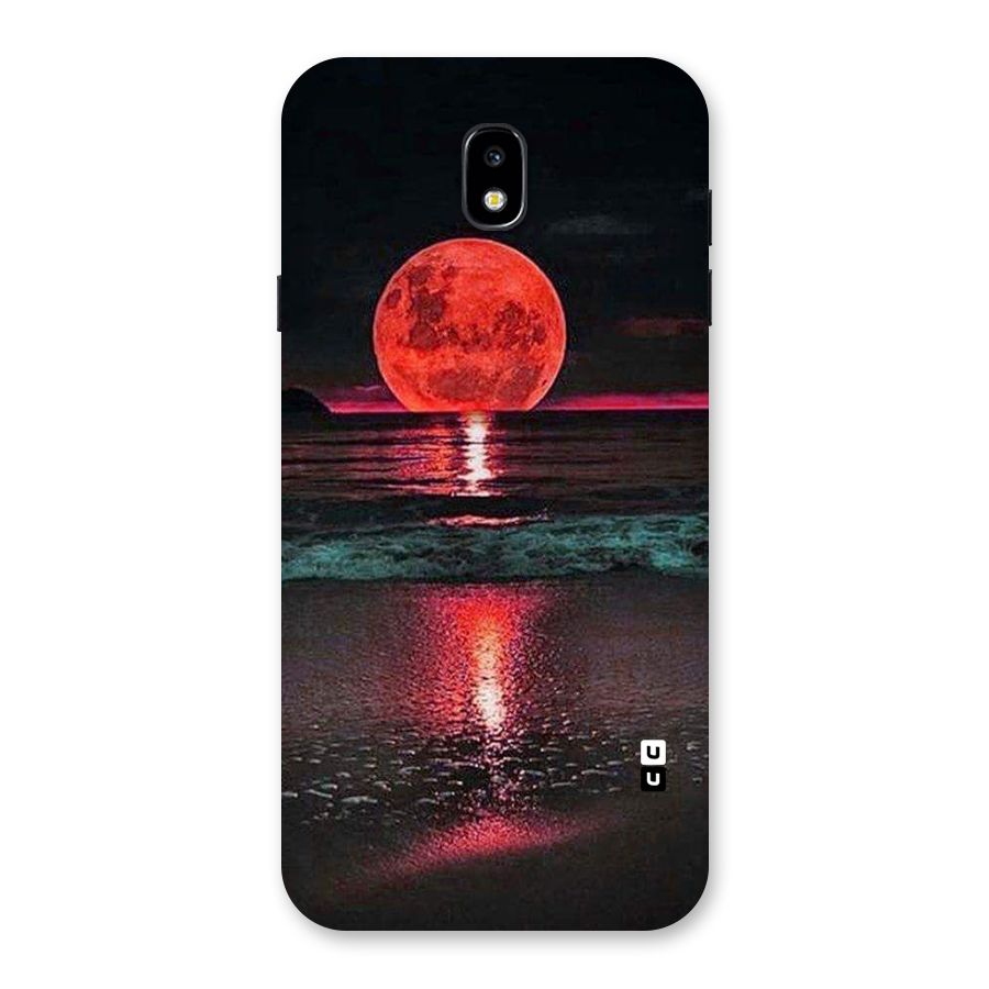 Red Sun Ocean Back Case for Galaxy J7 Pro