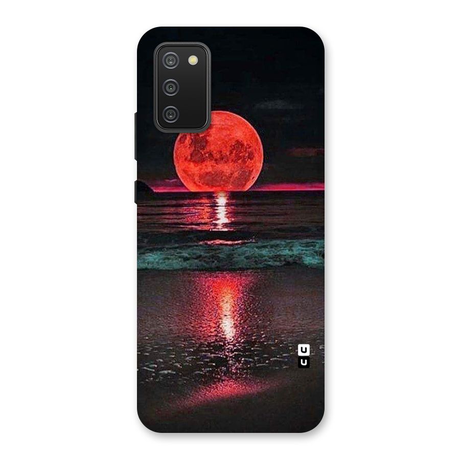Red Sun Ocean Back Case for Galaxy M02s