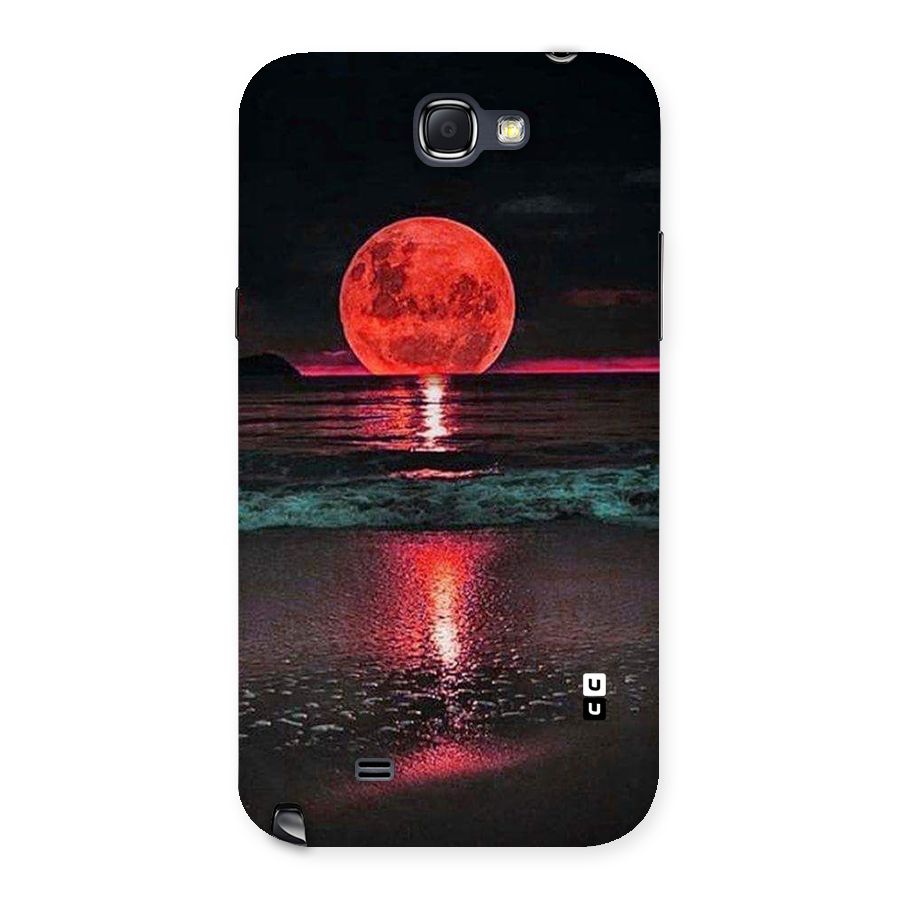 Red Sun Ocean Back Case for Galaxy Note 2