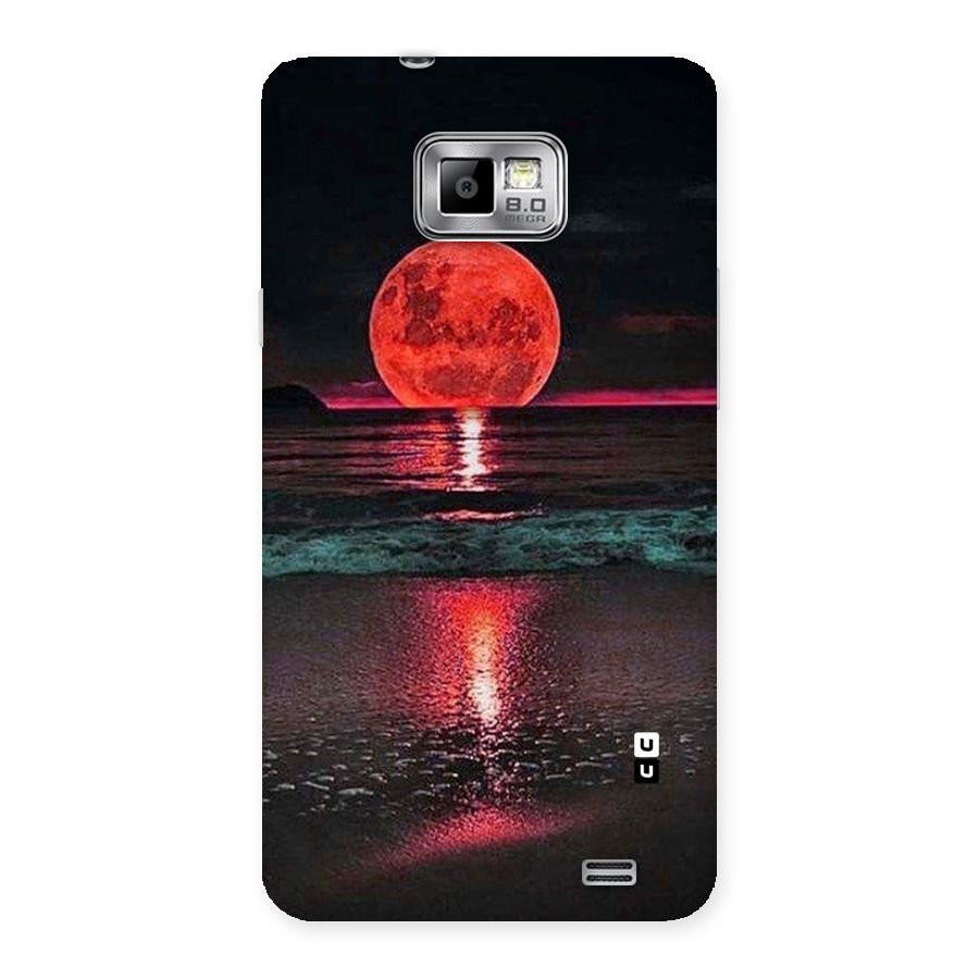 Red Sun Ocean Back Case for Galaxy S2
