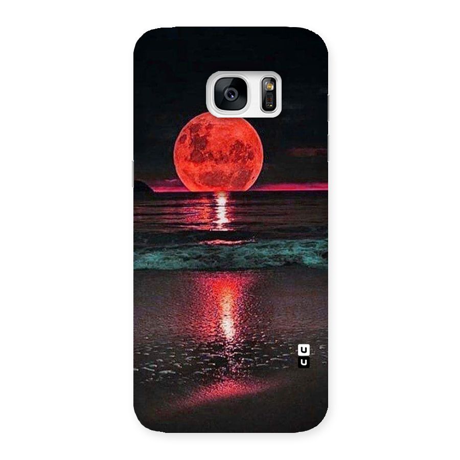 Red Sun Ocean Back Case for Galaxy S7 Edge