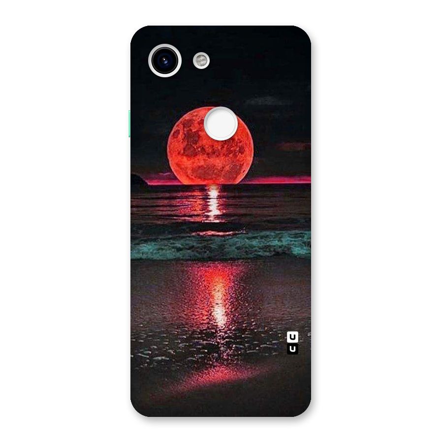 Red Sun Ocean Back Case for Google Pixel 3
