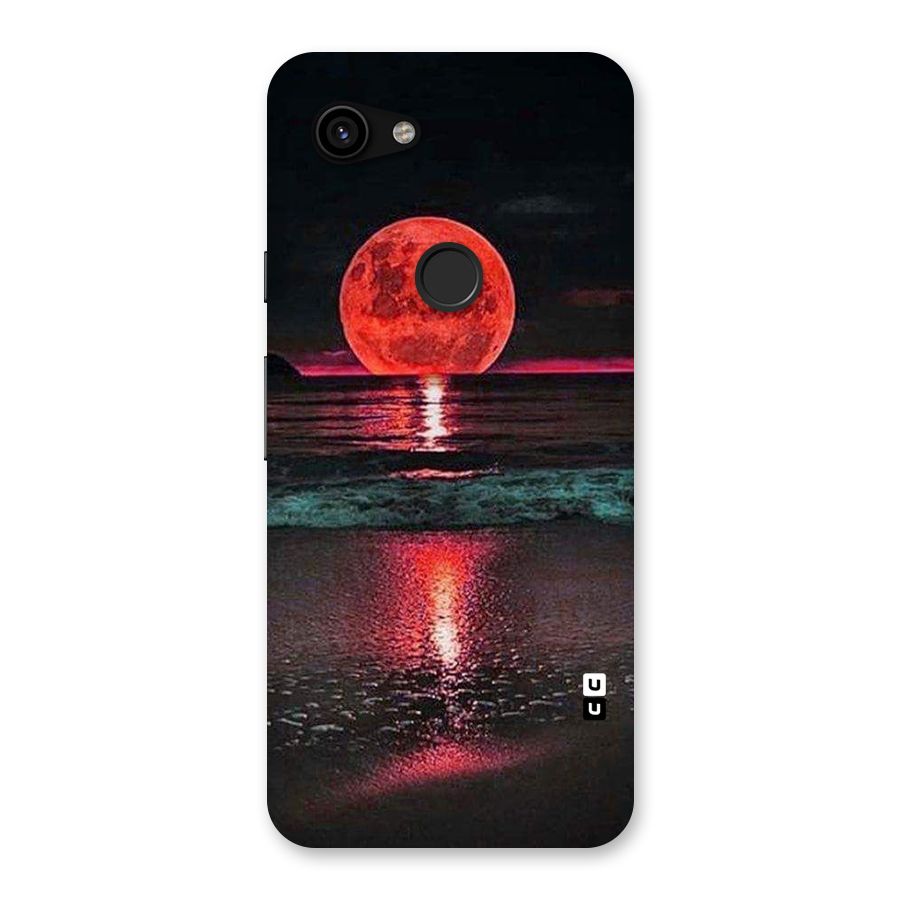 Red Sun Ocean Back Case for Google Pixel 3a