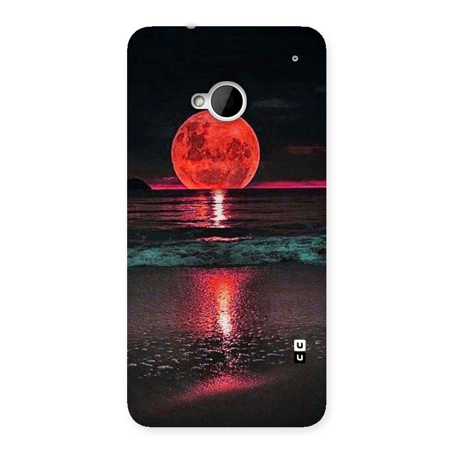Red Sun Ocean Back Case for HTC One M7