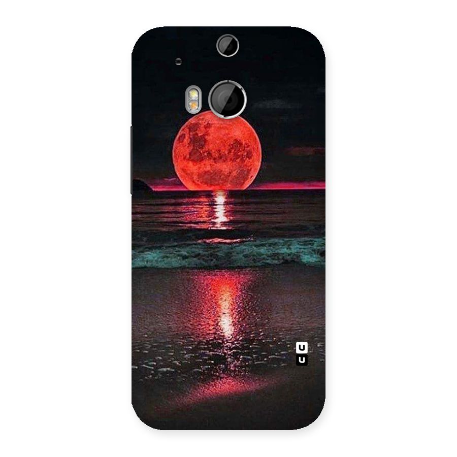 Red Sun Ocean Back Case for HTC One M8