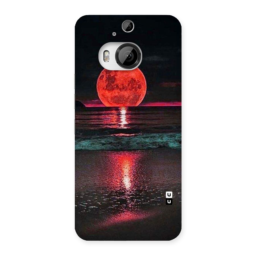 Red Sun Ocean Back Case for HTC One M9 Plus