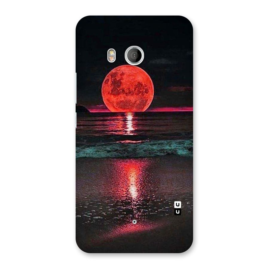 Red Sun Ocean Back Case for HTC U11