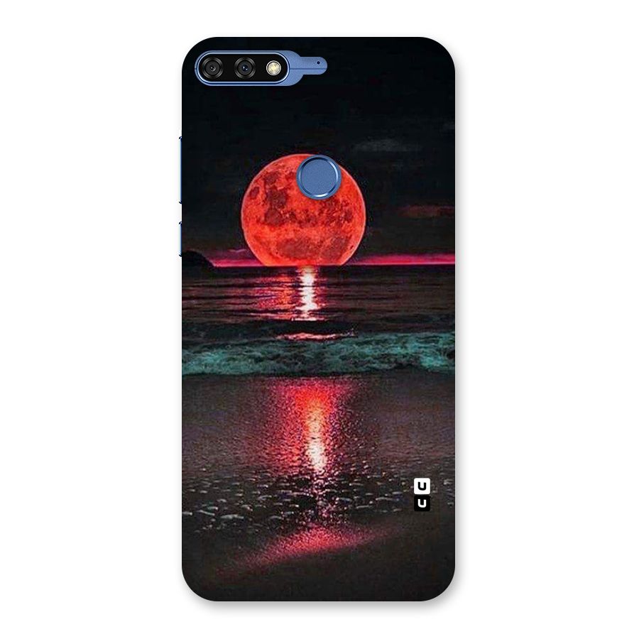 Red Sun Ocean Back Case for Honor 7C
