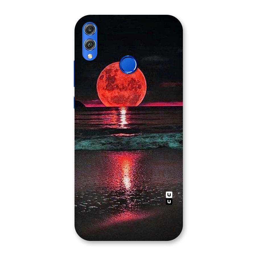 Red Sun Ocean Back Case for Honor 8X