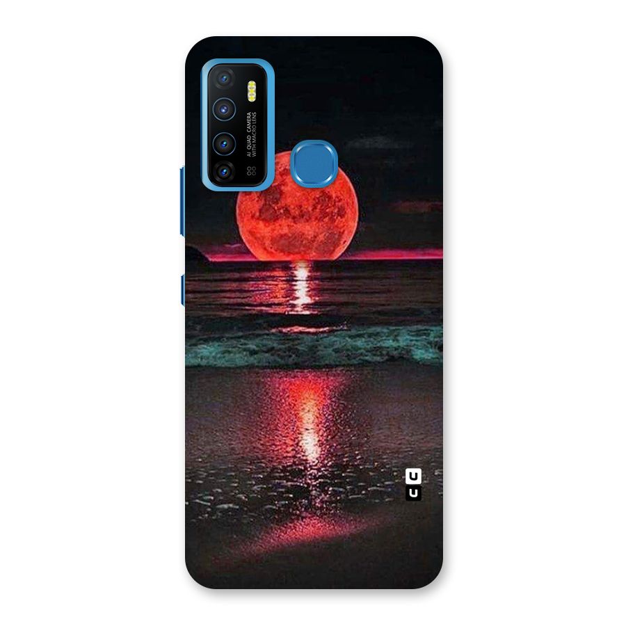 Red Sun Ocean Back Case for Infinix Hot 9
