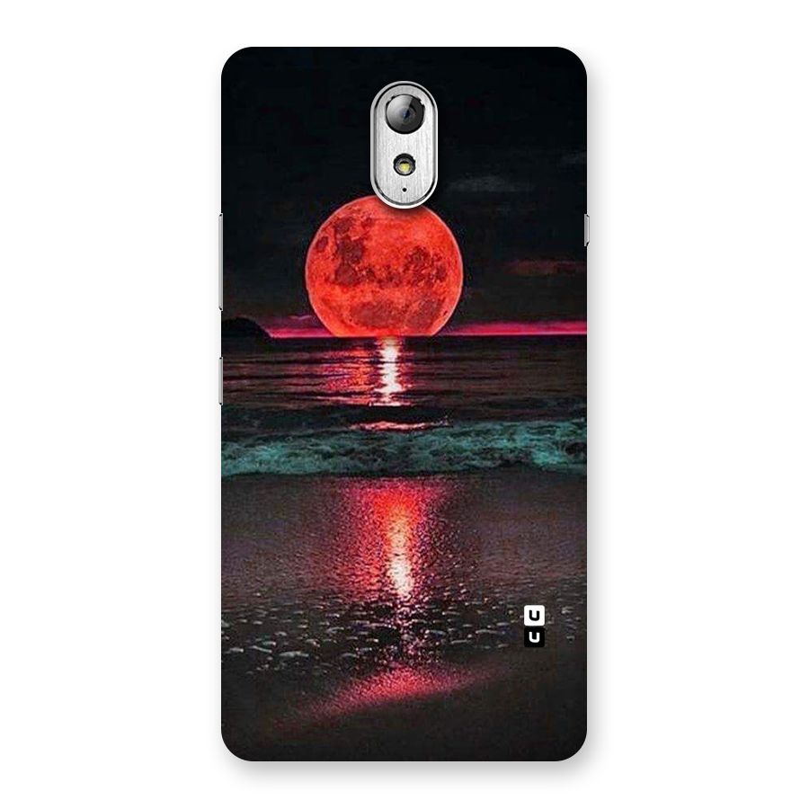Red Sun Ocean Back Case for Lenovo Vibe P1M