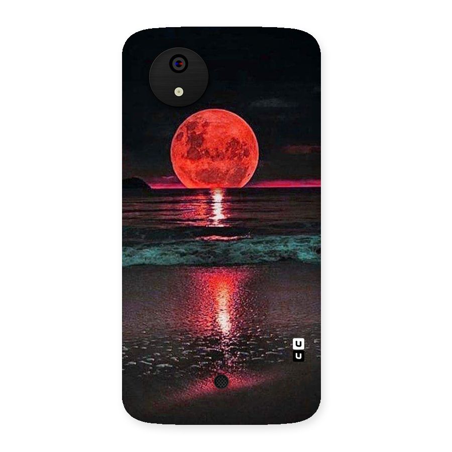 Red Sun Ocean Back Case for Micromax Canvas A1