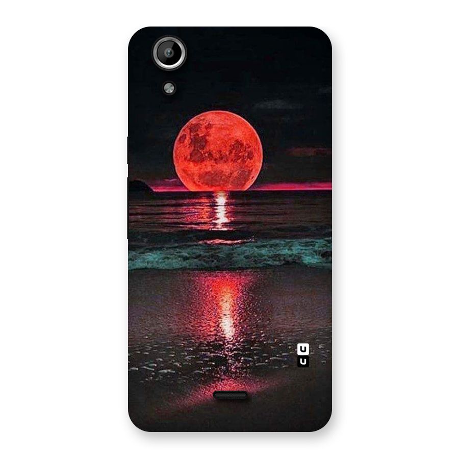 Red Sun Ocean Back Case for Micromax Canvas Selfie Lens Q345