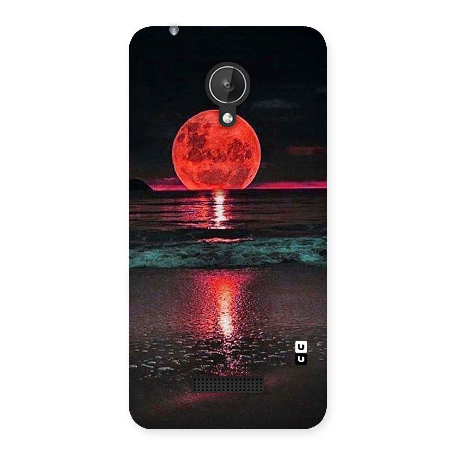 Red Sun Ocean Back Case for Micromax Canvas Spark Q380