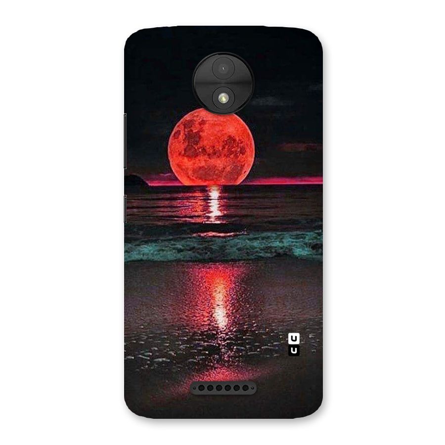 Red Sun Ocean Back Case for Moto C