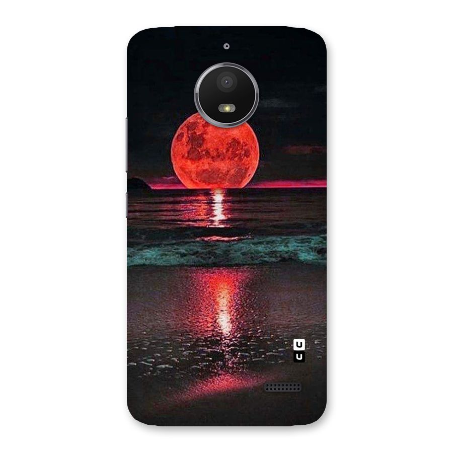 Red Sun Ocean Back Case for Moto E4