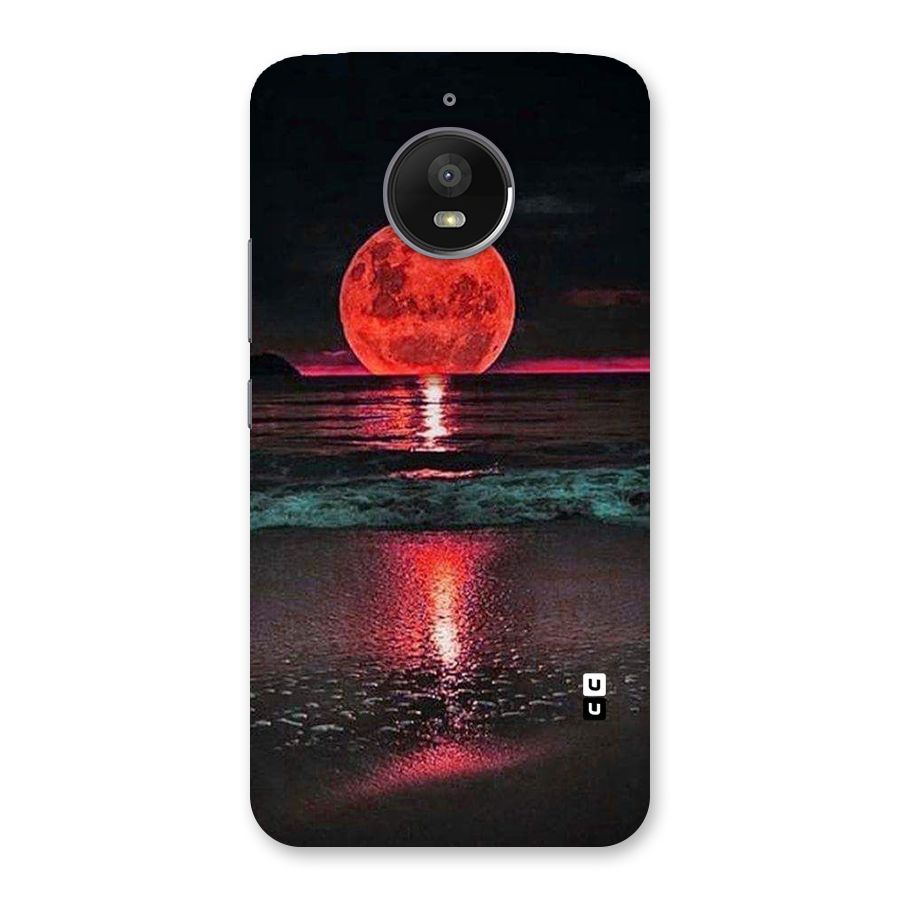 Red Sun Ocean Back Case for Moto E4 Plus