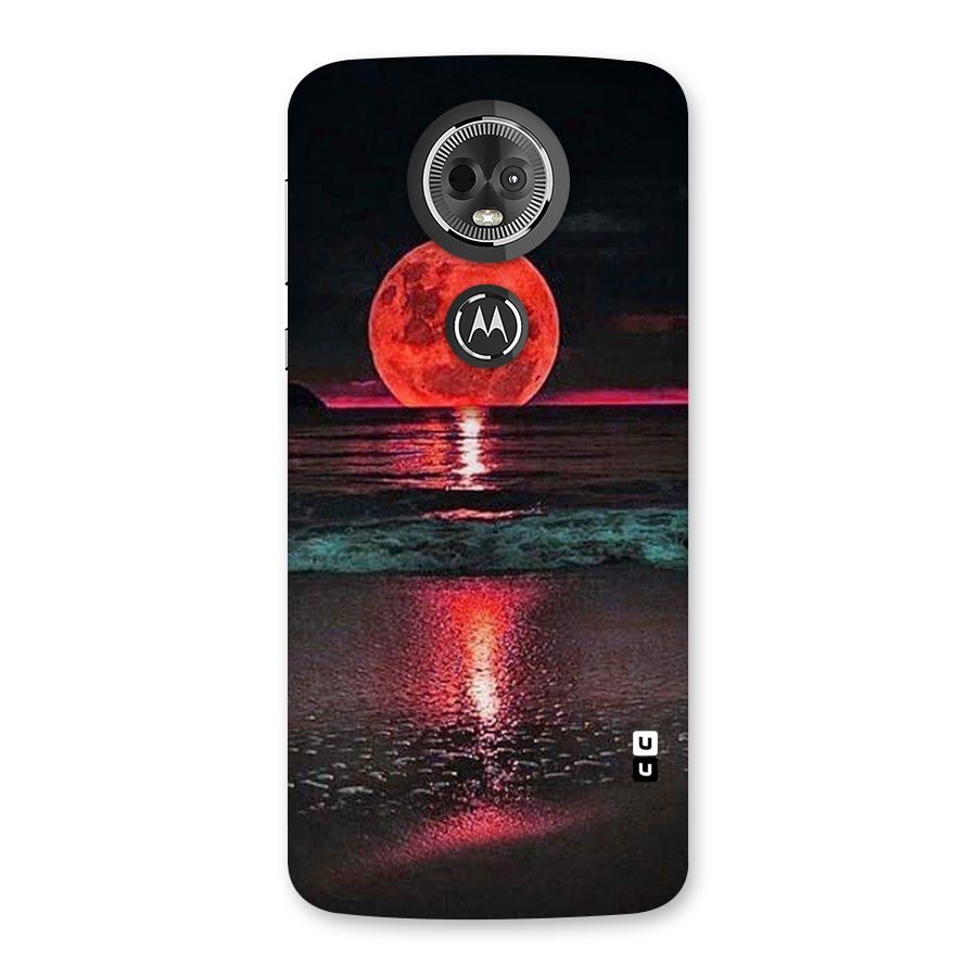 Red Sun Ocean Back Case for Moto E5 Plus