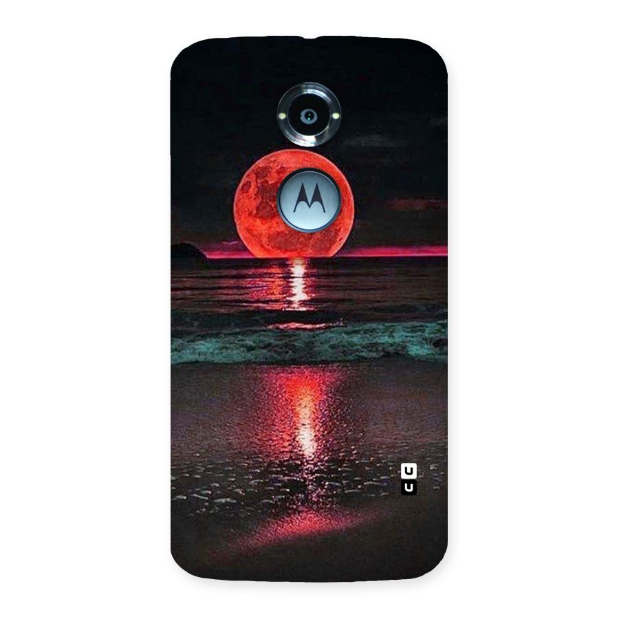 Red Sun Ocean Back Case for Moto X 2nd Gen