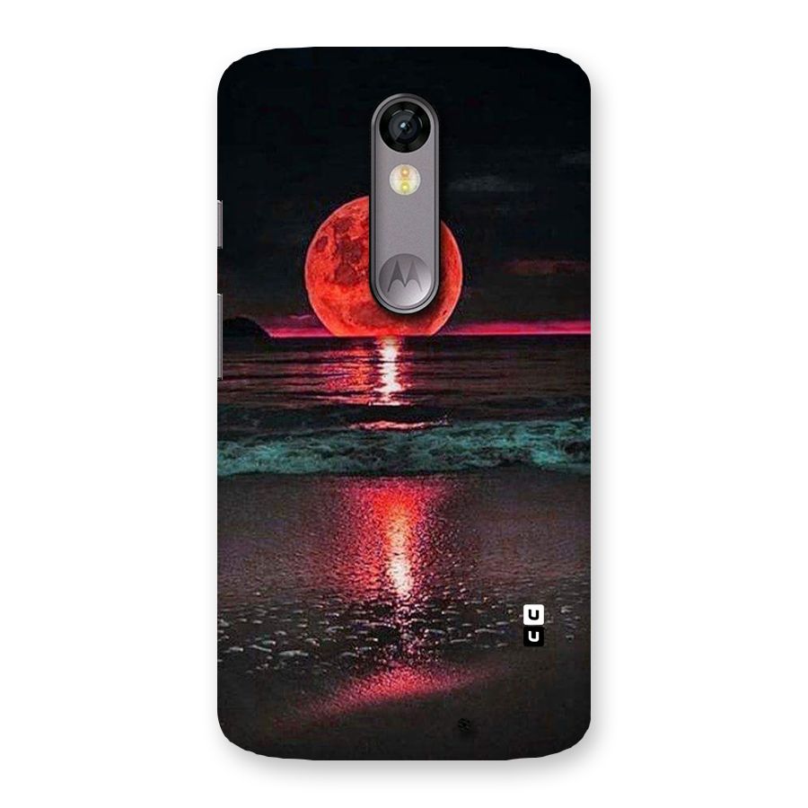 Red Sun Ocean Back Case for Moto X Force