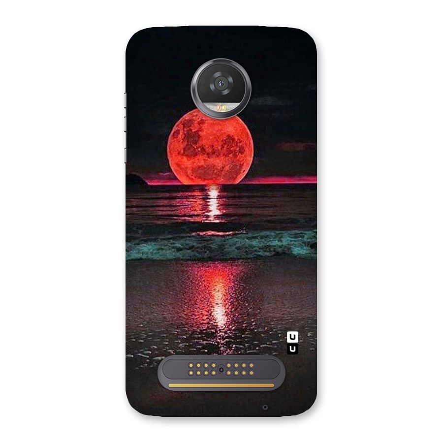 Red Sun Ocean Back Case for Moto Z2 Play