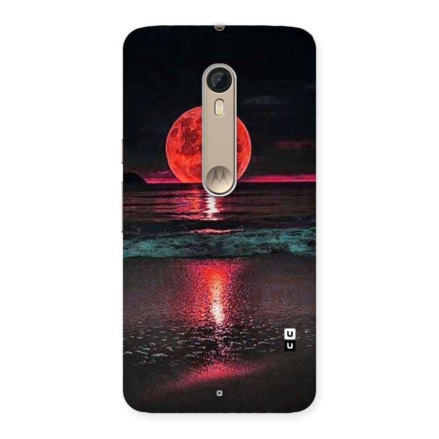 Red Sun Ocean Back Case for Motorola Moto X Style